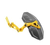 Guardabarros Panel Protector contra Salpicaduras Motocicleta Protector de Guardabarros Trasero de Tercera generación Rueda de aleación de Aluminio CNC de Fibra de Carbono de imitación Ajustable