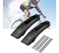 Guardabarros para Bicicleta, 2 Piezas Juego De Guardabarros para Bicicleta De Montaña, Guardabarros para Bicicleta De Resina Y Plástico De Carcasa Dura Alargada Universal para Montar Al Aire Libre