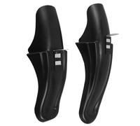 Guardabarros para Bicicleta de Montaña de Plástico Negro Montaje | Protección contra Salpicaduras, Repuesto para Gravel y Montaña, Incluye Herrajes de Fijación