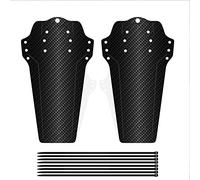 Guardabarros para bicicleta de montaña y carretera, accesorios universales delanteros y traseros, tipo fibra de carbono, 2 uds.