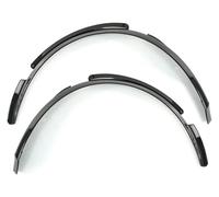 Guardabarros Para Chevrole Para Corvette C8 2020-2024 Todos Los Modelos Moldura De Rueda Trasera Extensión Guardabarros Arco Ceja Arcos Negros Brillantes(Glossy Black)