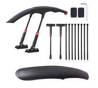 Guardabarros para ciclismo, cubierta segura con barra de extensión ajustable, kit de guardabarros para bicicleta, para montaña, carretera, senderismo, lluvia, barro y ciclismo al aire libre