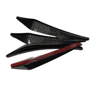 Guardabarros para Coche Guardabarros De Rueda De Coche con Patrón De Fibra De Carbono, Bengalas Universales, Protector contra Salpicaduras, 4 Uds Faldillas Antibarro(Carbon Fiber Look)