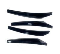 Guardabarros para Coche Guardabarros De Rueda De Coche con Patrón De Fibra De Carbono, Bengalas Universales, Protector contra Salpicaduras, 4 Uds Faldillas Antibarro(Black)