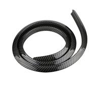 Guardabarros para Coches Tira anticolisión de Goma para Cejas Rueda Externa Coche, Color Negro, 1,5 m, extensión Guardabarros, moldura, Borde embellecedor(Carbon Fiber Black)