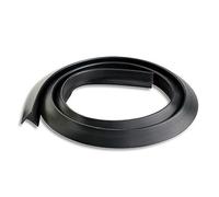 Guardabarros para Coches Tira anticolisión de Goma para Cejas Rueda Externa Coche, Color Negro, 1,5 m, extensión Guardabarros, moldura, Borde embellecedor(Plain Black)