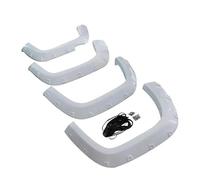Guardabarros Para VW Para Marok 2009 2010 2011 2012 2013 2014 2015 2016 2017 2018 Para Cabina Doble, Guardabarros De 9 Pulgadas, Accesorios Para Coche(Blanco)