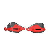 Guardabarros Parabrisas para Montana XR1 125 EVO para Macbor 125EVO, Protector De Manos Mejorado para Motocicleta Guardamanos Mano(Red Brown Big)