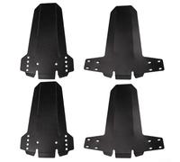 Guardabarros plegables de montaña para bicicletas todoterreno Dh - Guardabarros delantero y trasero con deflectores plegables hacia adentro 3 direcciones de tela PP juego de 2 pares (negro/gris flor