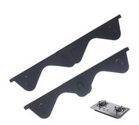 Guardabarros, protectores de grietas de estufa, de SpoVetops de acero inoxidable - Kit de protección de grietas ajustable de 2, protector spovetops para detrás de la estufa entre