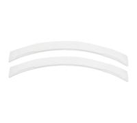 Guardabarros Protectores Labio Universal Guardabarros Ceja Rueda Coche | 2 Uds Universal Negro Blanco PVC Coche Guardabarros Rueda Ceja(2pcs Black)