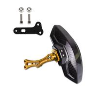 Guardabarros trasero ajustable motocicleta, aleación aluminio fibra carbono imitación Universal(GOLDEN)