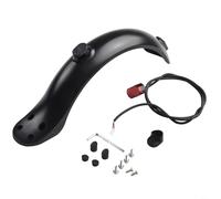 Guardabarros trasero con luz trasera para scooter eléctrico Xiaomi 8.5 pulgadas, repuesto para juego de guardabarros con diseño de cuatro agujeros, ABS+piezas metálicas y accesorios