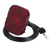 Guardabarros trasero con soporte de luz trasera para Ninebot Max G2, montaje de guardabarros ABS, accesorio mejorado de seguridad nocturna para scooter (E)
