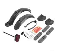 Guardabarros trasero con soporte de luz trasera para scooter eléctrico Xiaomi Pro, protector de plástico ABS con soporte de absorción de golpes, cubierta de ala trasera de protección contra la