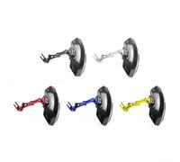 Guardabarros trasero de aluminio para motocicleta, diseño impreso de fibra de carbono (dorado)