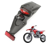 Guardabarros trasero de Dirt Bike LED para luz trasera de motocicleta, guardabarros trasero de freno LED, intermitente de luz trasera LED, 2 en 1, luz trasera impermeable, luces de freno y freno