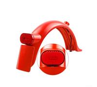 Guardabarros trasero de repuesto para scooter eléctrico Xiaomi Pro Pro2, luz trasera LED, material ABS + PC, varios colores disponibles, diseño ligero (rojo)