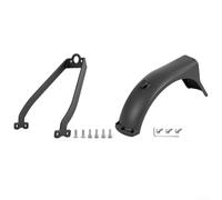 Guardabarros trasero negro mate para scooter eléctrico Xiaomi 5 Pro con construcción de plástico robusto y kit de soporte de montaje completo para evitar salpicaduras de agua y mantener a los