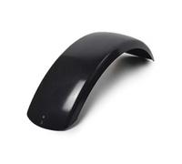 Guardabarros trasero para moto, de acero negro brillante, 158 mm