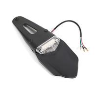 Guardabarros Trasero Para Motocicleta Con Luz LED De 12 V Y Freno Universal Para DRZ40 Para TE250 Para RMZ250 Para TE300 Para RMZ450 Trasera(Black white)