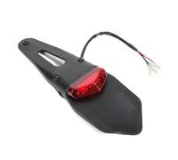 Guardabarros Trasero Para Motocicleta Con Luz LED De 12 V Y Freno Universal Para DRZ40 Para TE250 Para RMZ250 Para TE300 Para RMZ450 Trasera(Black red)