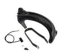 Guardabarros trasero para scooter eléctrico con kit de soporte de luz trasera, ABS + PC, duradero, visible por la noche, actualización de seguridad para Segway Ninebot Max Series