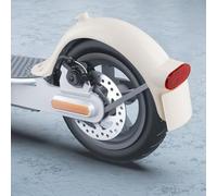 Guardabarros trasero para scooter eléctrico con pieza de repuesto de luz trasera para Xiaomi Pro 2, accesorio de guardabarros con luz LED (blanco)