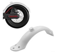 Guardabarros trasero para Xiaomi Electric Scooter Pro - Protector de salpicaduras de nailon resistente 27 x 5 cm compatible con rueda trasera plegable E-Scooter (rojo/blanco/negro) (blanco)