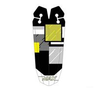 Guardabarros ultraligero de plástico PP5 diseñado para montaje en riel de sillín para bicicletas de montaña y carretera para reducir el agua y el barro (A)