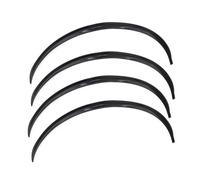 Guardabarros Universal Flare Rueda De Goma Ceja Tira Antiarañazos Labio Para 1/3/4/5/7 Serie X1 X3 X4 X5 X6 HGMGFYCX(4pcs BLACK)