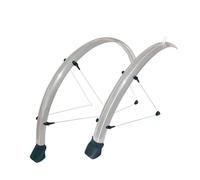 Guardabarros vtc/vtt 26'' strong country plástico con varillas 60mm plata (pr)