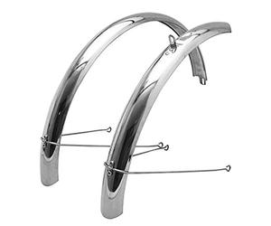 Guardabarros VTT-City barras 26-650b p2r INOX plata 60mm (par) libro con juego de barras