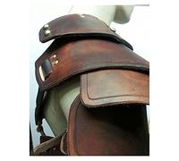 Guardabrazos medievales de un solo hombro, disfraz de hombre, Cosplay, colección de caballero guerrero renacentista, armadura de hombro de cuero, disfraces de alta gama ( Color : Brown )