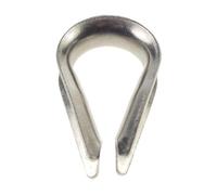 Guardacabos De Cuerda De Cable 100 Piezas M2 M3 M4 M5 M6 M8 304 Guardacabos Abrazadera de Cable Galvanizada for Cables de Acero Inoxidable(M6)