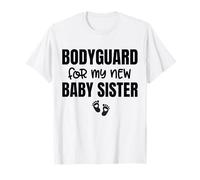 Guardaespaldas For My New Baby Sister Funny Big Brother Security Camiseta