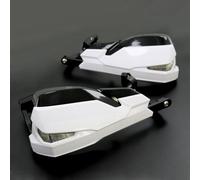 Guardamanos De Protección Contra El Viento Para Motocicleta, Para B&M&W F 800 R F800R 2013 2014 2015 2016 2017, Incluye Luces De Señal Y Lámpara De Circulación Diurna Protectores Manos ( Color : White