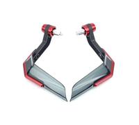 Guardamanos Moto Universal para Kawasaki Z750 Z800 para Z900 Z1000 para Versys 650 para Versys 1000 NINJA300 para Z900RS Protector Mano Aleación Aluminio 22MM Protectores De Mano Moto(Red)