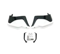 Guardamanos Motos Deflectores para CFMOTO 400 650 MT 400MT 650MT Accesorios Motocicletas Paramanos Resistentes Al Protector Manos con Escudo Resistente A Impactos(White Black Set)