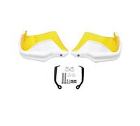 Guardamanos Motos Deflectores para CFMOTO 400 650 MT 400MT 650MT Accesorios Motocicletas Paramanos Resistentes Al Protector Manos con Escudo Resistente A Impactos(White Yellow Set)
