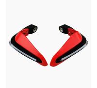 Guardamanos Motos Guardamanos para LED 15 Mm Motocicleta con Intermitentes Impermeable Universal Apto para ATV Motocross Scooter Otros Accesorios(Red)
