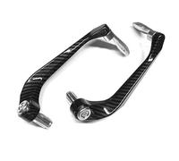 Guardamanos Motos Protector Manos para Motocicleta Accesorio Uso General Aleación Aluminio Protección Palanca Embrague Freno(Plata)