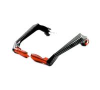 Guardamanos Motos Protectores Manillar Universales 7/8" Motocicletas Scooters Bicicletas Montaña Modificación Palanca Freno Guardamanos Aluminio CNC(Red)