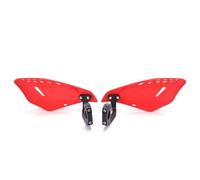 Guardamanos Motos Protectores Manos Universales ABS para Motocicleta ATV 22 Mm 7/8" Manillar Motocross Izquierdo Derecho(Red)