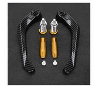 Guardamanos para Motocicleta para Yamaha YZF R1 R3 R6 R15 R25 R125 600R YZF-R1 R7 Motocicleta CNC Manubrios Freno Embrague Manetas Protector Protector Guardamanos(Gold)