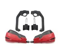 Guardamanos Paramanos Motocicleta para CRF 1000 L Africa Twin 2014-2019 Kit De Protección con Alerones, Deflectores De Viento Y Cubierta Antiviento Manillar Protector(Rojo)
