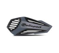POLISPORT 8308400011 - Paramanos MX AIR 1 punto de fijación MX-Style fabricado en plástico con kit de montaje incluido compatible con todos los modelos de enduro/mx/atv en color nardo gris/negro
