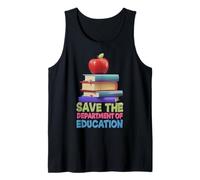Guardar el Departamento de Educación Maestro Educador Padre Camiseta sin Mangas
