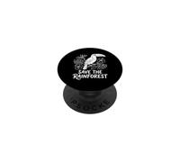 Guardar La Selva Tropical Tucán Botánico PopSockets PopGrip Adhesivo