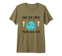 Guardar Nuestro Planeta Es el único Planeta con Cerveza Camiseta Premium